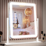LED Vanity Mirror with Touch Dimming & Magnification