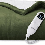 Heated Throw Blanket – Flannel & Sherpa, 6 Heat Levels
