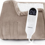 Heated Throw Blanket – Flannel & Sherpa, 6 Heat Levels