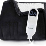 Heated Throw Blanket – Flannel & Sherpa, 6 Heat Levels