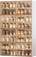 FOLDABLE SHOE CABINET WITH DOORS – SLIM ENTRYWAY SHOE STORAGE ORGANIZER