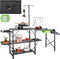 Camping Portable Cook Station/Kitchen Table, Folding Outdoor Cooking Table with Storage