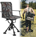 360° Swivel Hunting Chairs for Ground Blinds — Adjustable Styles