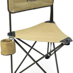 Tri-Lite Tripod Stool with Backrest, Cup Holder & Carry Strap (225 lb Capacity)