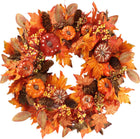 PUMPKIN WREATH FOR FRONT DOOR – FALL FARMHOUSE DÉCOR