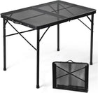 Foldable Camping Table Collapsible Picnic Aluminum Alloy Grill Stand