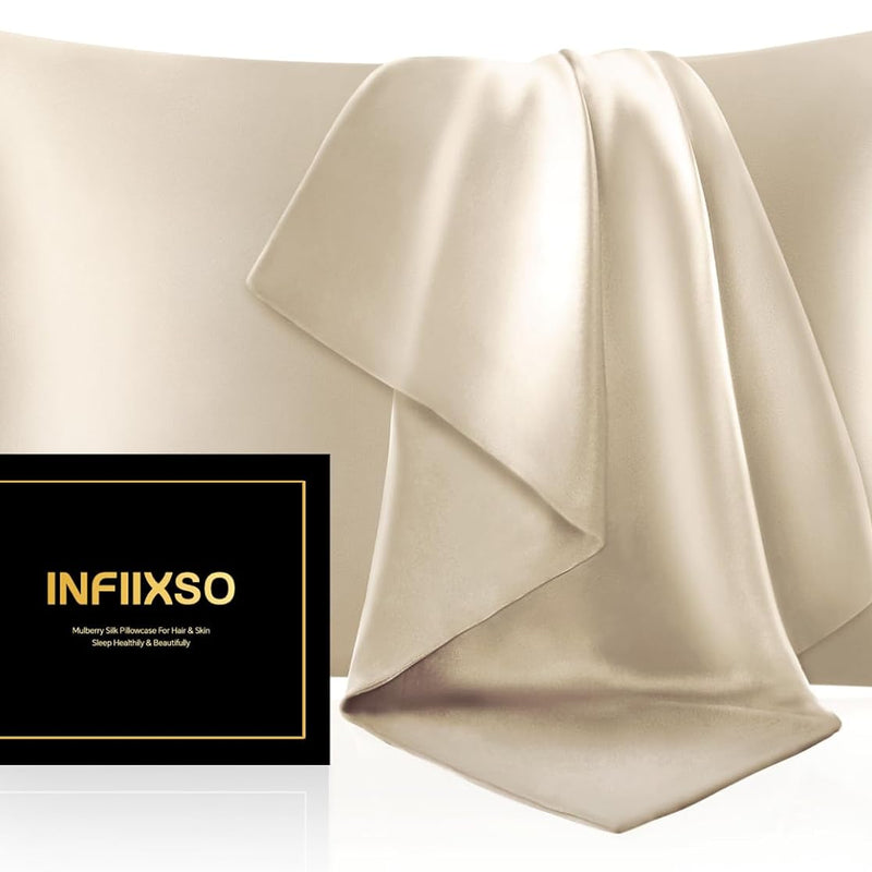 Satin & Silk Pillowcases, Set of 2 – Standard, Queen & King