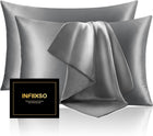 Satin & Silk Pillowcases, Set of 2 – Standard, Queen & King
