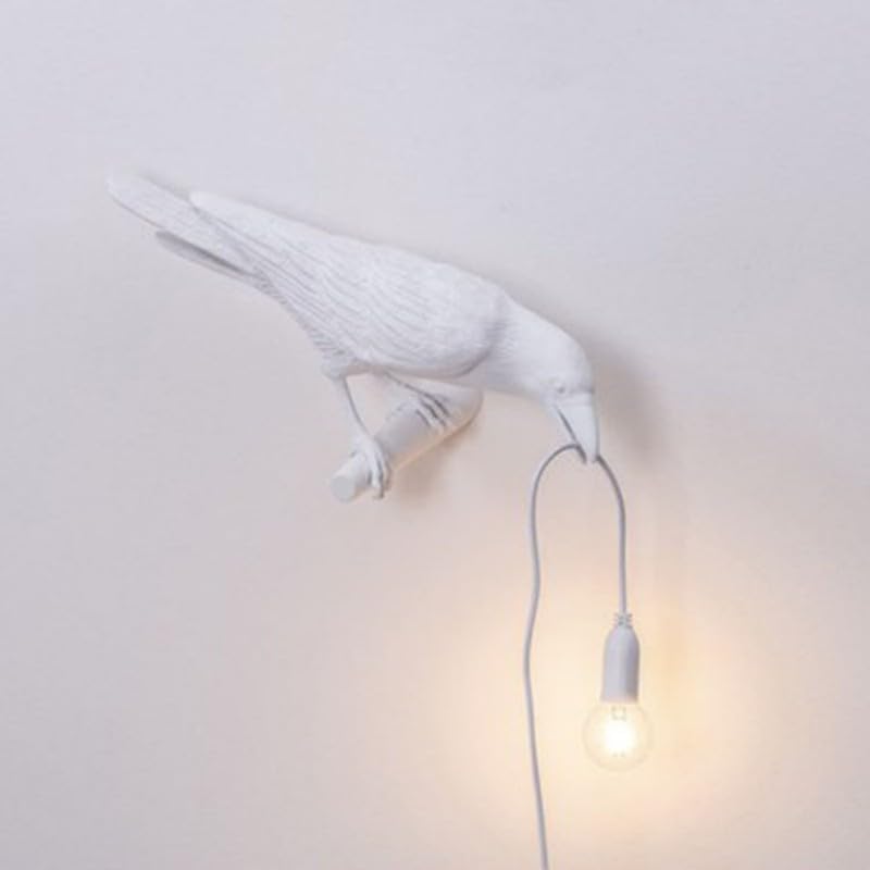 Gothic Raven Lamp – Dark Academia Table Light