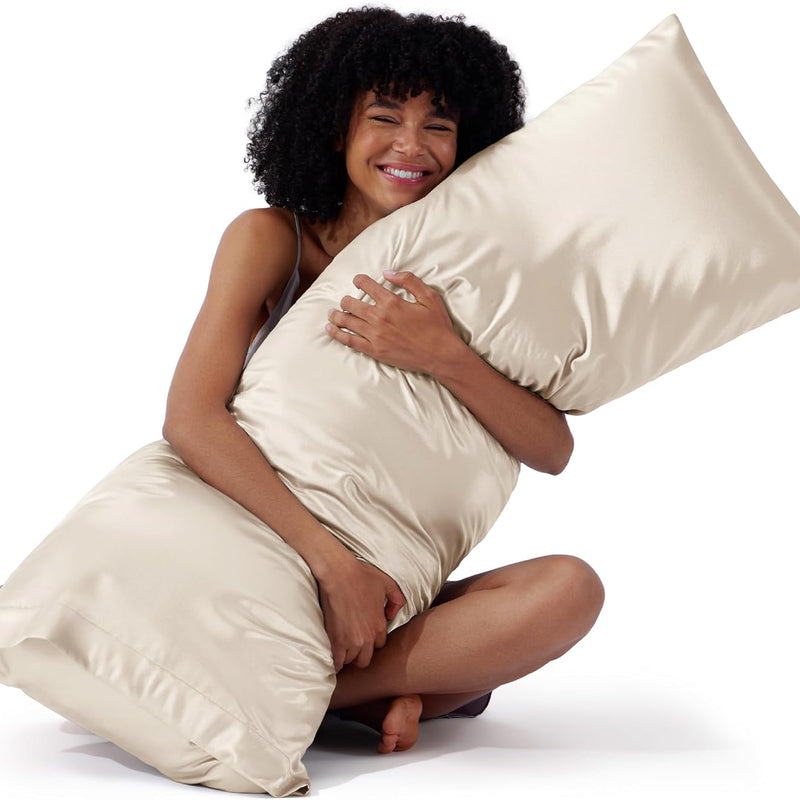 Body Pillowcases – Satin or Silk, 1 Pack