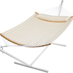 2-Person Hammock with Adjustable-Height Stand, Pillow & Carrying Bag