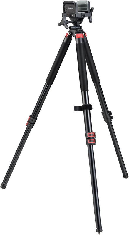 Hunting & Shooting Tripods – Adjustable Clamp Rest Options - Black – 60 inches