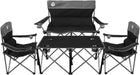 Outdoor 4-Piece Folding Chair and Table Set – Perfect for Camping and Picnics