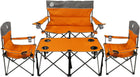 Outdoor 4-Piece Folding Chair and Table Set – Perfect for Camping and Picnics