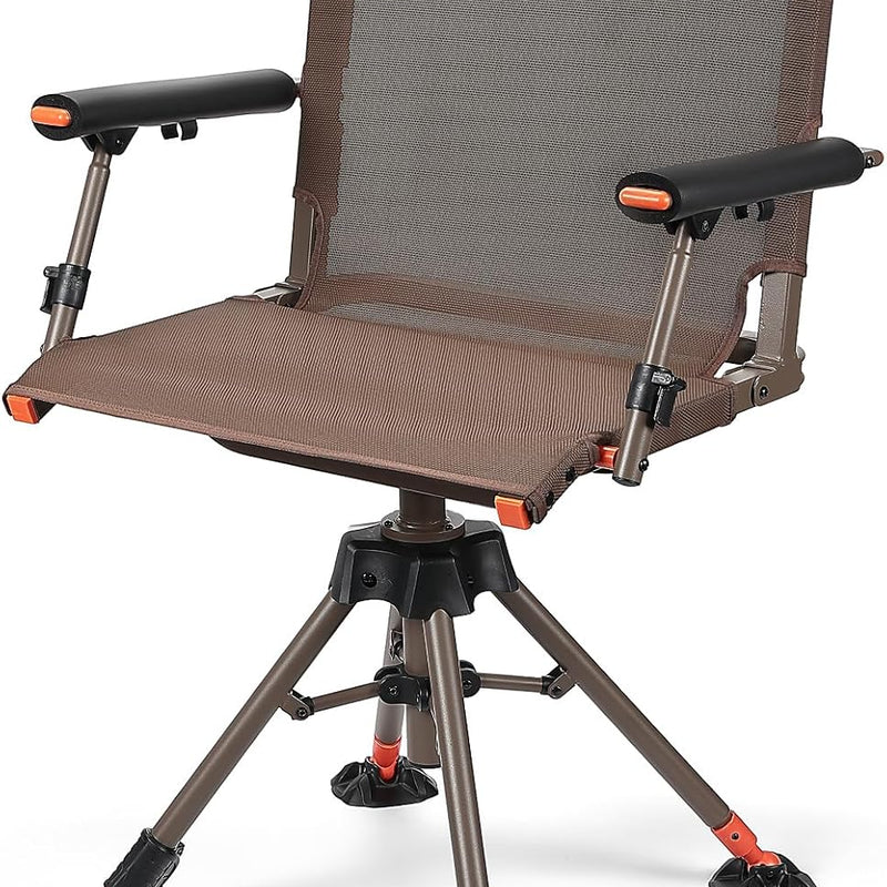 360° Swivel Hunting Chairs for Ground Blinds — Adjustable Styles