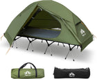 1-Person Elevated Camping Cot Tent Combo