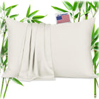 Zippered Pillowcases – 100% Viscose from Bamboo, Set of 2