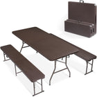 6 FT Folding Picnic Table with Benches