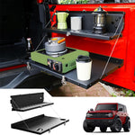 Foldable Tailgate Table for Ford Bronco & Jeep Wrangler – Rear Door Fold-Down Storage Shelf