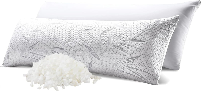 Memory Foam Body Pillow with Removable Cover –  54 x 20 in