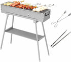 Portable Charcoal Hibachi Grill – Foldable Skewer Grill for Camping, Tailgating & Backyard BBQ