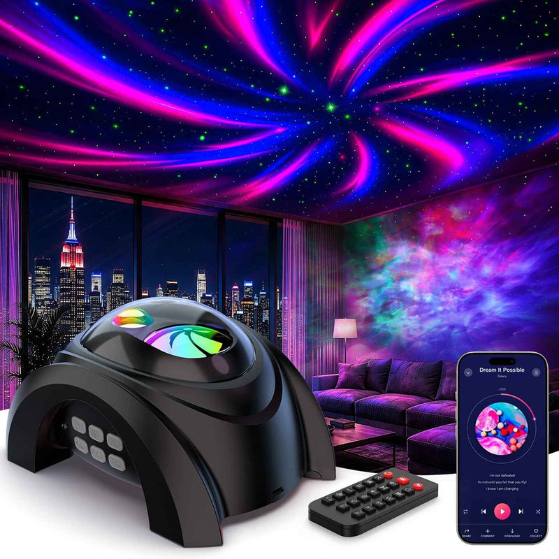 GALAXY PROJECTOR – WHITE NOISE, BLUETOOTH SPEAKER & REMOTE