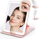 Portable LED Makeup Mirror – Rechargeable, Adjustable Brightness, Compact & Travel-Friendly