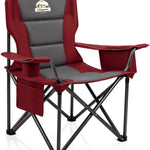 Heavy Duty Camping Chair with Cooler Storage – Single or Twin Pack