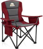 Heavy Duty Camping Chair with Cooler Storage – Single or Twin Pack