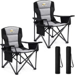 Heavy Duty Camping Chair with Cooler Storage – Single or Twin Pack