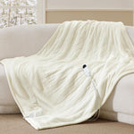 Heated Throw Blanket – Flannel & Sherpa, 6 Heat Levels