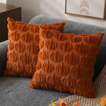 3D Pumpkin Pillow Covers – Set of 2, 18x18 In