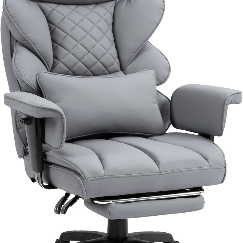 High-Back Office Chairs – Flip-Up Arm & Reclining Footrest Styles