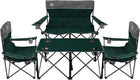 Outdoor 4-Piece Folding Chair and Table Set – Perfect for Camping and Picnics