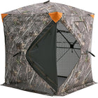 Silent Pop Up Hunting Blind with 270° See Through View – Waterproof Camo Ground Blind Tent for Turkey and Deer Hunting, 1-7 Person Capacity