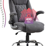High-Back Office Chairs – Flip-Up Arm & Reclining Footrest Styles