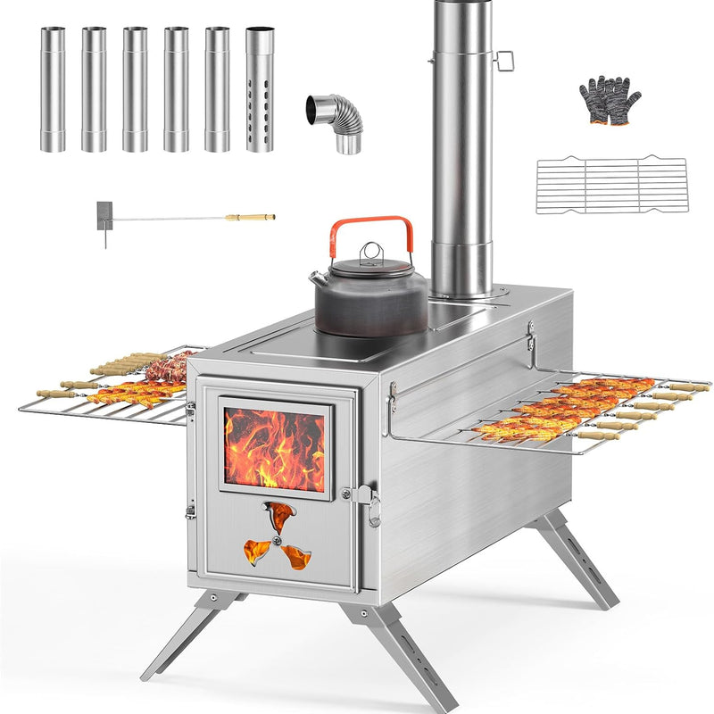 Portable Wood Stove for Camping, Tent Stove
