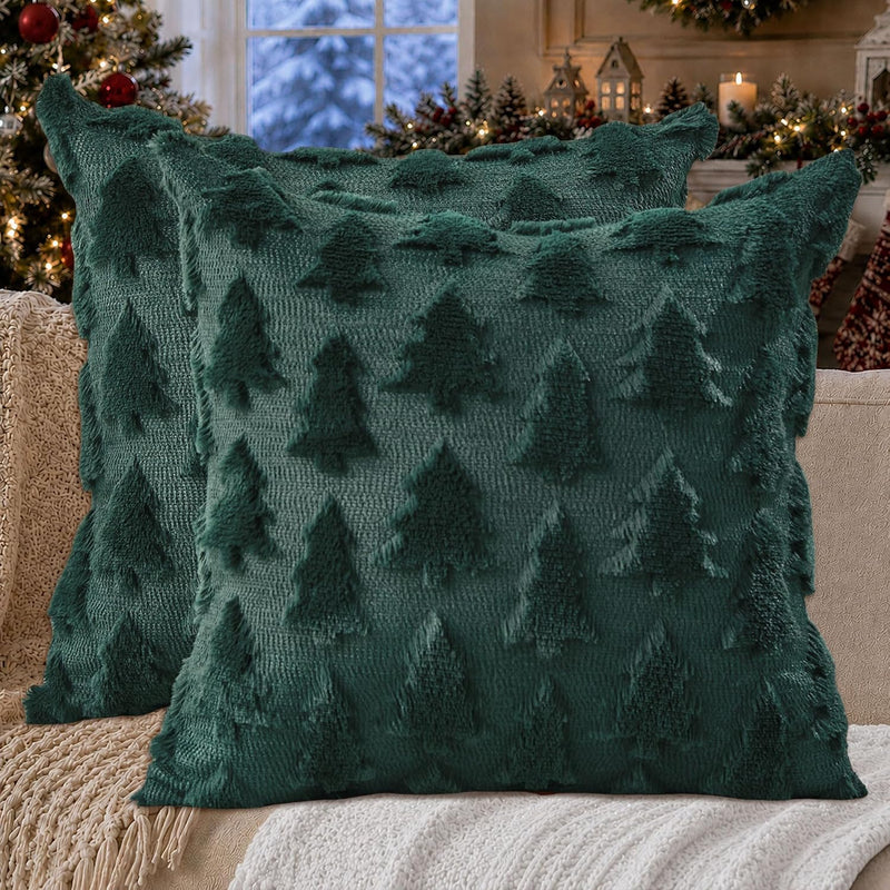 Christmas Pillow Covers 18x18 – Decorative Set of 2