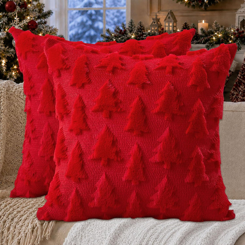 Christmas Pillow Covers 18x18 – Decorative Set of 2