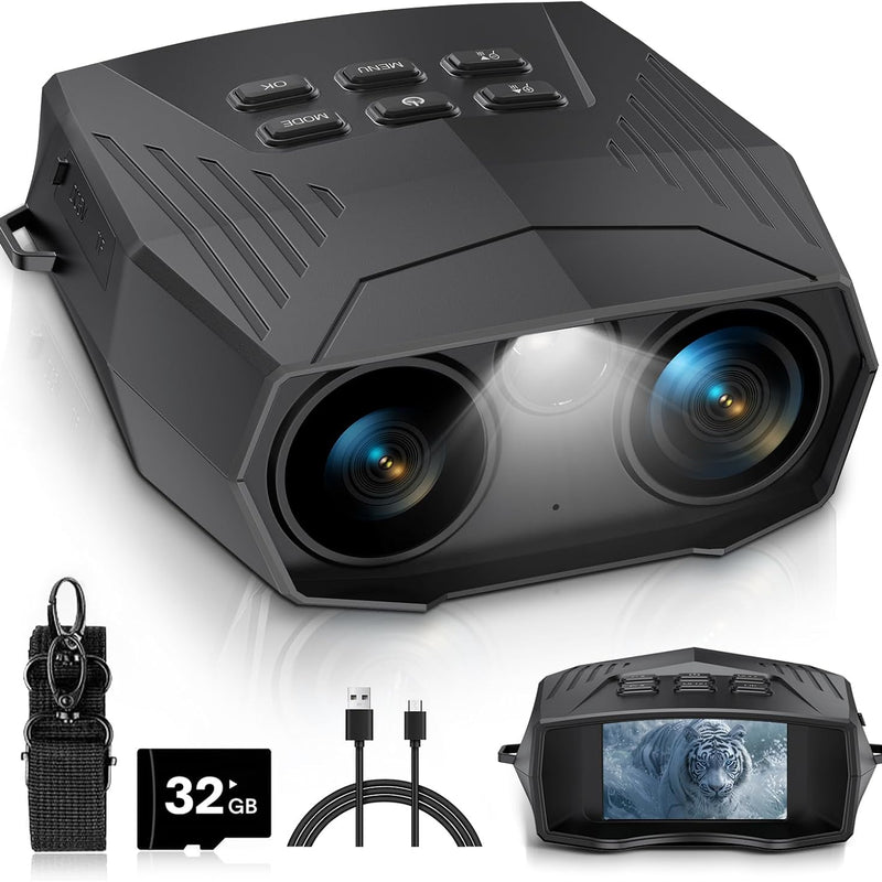 High-Powered Binoculars with Night Vision for Hunting, Bird Watching, and Travel