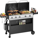 Portable Charcoal Grill, Tabletop Outdoor Barbecue Smoker, Small BBQ Grill for Outdoor Cooking Backyard Camping Picnics Beach