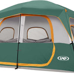 Family Dome Camping Tent - 5-8, 6 & 8 Person - Waterproof, Rainfly & Carry Bag