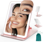 Portable LED Makeup Mirror – Rechargeable, Adjustable Brightness, Compact & Travel-Friendly