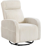 Swivel Accent Chair with Storage, 360 Degree Velvet Small Accent Chair, No Assembly Comfy Bedroom Chair for Living Room, Reading, Dressing Room