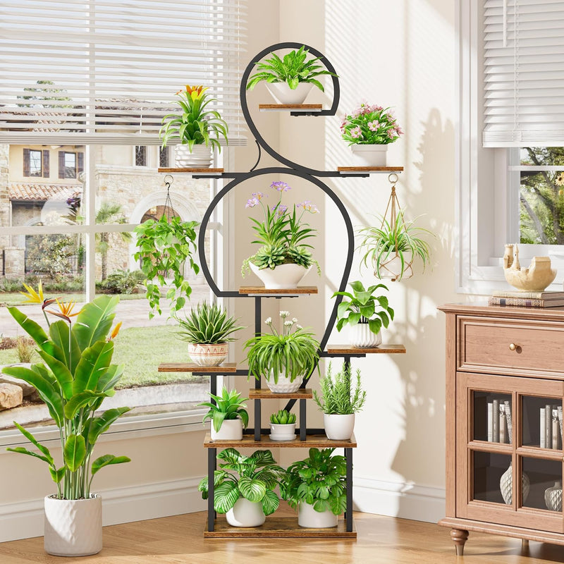 Plant Stand with Grow Lights – Indoor Plant Shelf, 4 to 9 Tiers