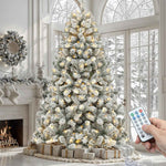 PRE LIT CHRISTMAS TREE – COLOR CHANGING LED LIGHTS WITH REMOTE CONTROL