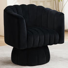 Swivel Accent Chair with Storage, 360 Degree Velvet Small Accent Chair, No Assembly Comfy Bedroom Chair for Living Room, Reading, Dressing Room