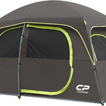 Family Dome Camping Tent - 5-8, 6 & 8 Person - Waterproof, Rainfly & Carry Bag