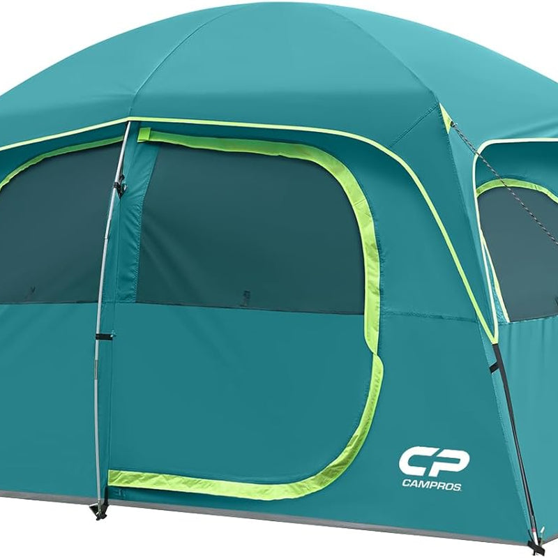 Family Dome Camping Tent - 5-8, 6 & 8 Person - Waterproof, Rainfly & Carry Bag