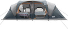 10–12 PERSON WATERPROOF CABIN CAMPING TENT WITH ROOM DIVIDERS, RAINFLY & CARRY BAG